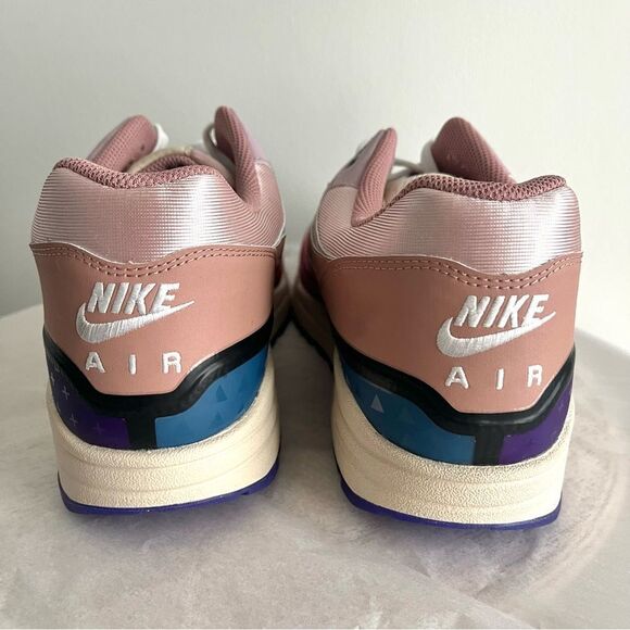 Nike Air Max 1 Premium Plum Fog Fossil Rose Womens Size 13 NWOB - Picture 6 of 11